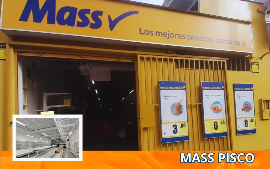 Tienda Mass de Pisco construida por GDS Infraestructura