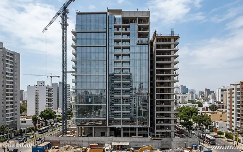 Oficina corporativa remodelada por GDS Infraestructura con acabados y señalética de marca
